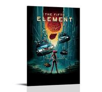 ZLLFES The Fifth Element Poster Canvas Wall Art Modern Simple Style Suitable for Various Life Scenes Is Also A Great Birthday Gift Souvenir ChoiceFrame-style16x24inch(40x60cm)