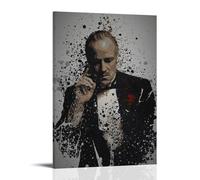 ZLLFES The Godfather Part 2 Poster Canvas Wall Art Modern Simple Style Suitable for Various Life Scenes Is Also A Great Birthday Gift Souvenir ChoiceFrame-style16x24inch(40x60cm)