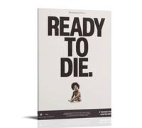 ZLLFES The Notorious B.I.G. Ready to Die Poster Canvas Wall Art Modern Simple Style Suitable for Various Life Scenes Is Also A Great Birthday Gift Souvenir ChoiceFrame-style08x12inch(20x30cm)