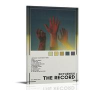 ZLLFES The Record Boygenius Album Poster Canvas Wall Art Modern Simple Style Suitable for Various Life Scenes Is Also A Great Birthday Gift Souvenir ChoiceFrame-style20x30inch(50x75cm)