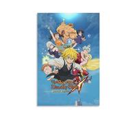 ZLLFES The Seven Deadly Sins Poster Canvas Wall Art Modern Simple Style Suitable for Various Life Scenes Is Also A Great Birthday Gift Souvenir ChoiceUnframe-style20x30inch(50x75cm)