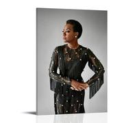 ZLLFES Viola Davis Poster Canvas Wall Art Modern Simple Style Suitable for Various Life Scenes Is Also A Great Birthday Gift Souvenir ChoiceFrame-style12x18inch(30x45cm)