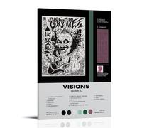 ZLLFES Visions-Grimes Poster Canvas Wall Art Modern Simple Style Suitable for Various Life Scenes Is Also A Great Birthday Gift Souvenir ChoiceFrame-style20x30inch(50x75cm)