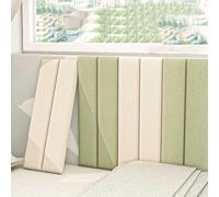 ZLLFHS Bedroom Wall Panels Self Adhesive Anti Collision Wall Padding Leather Thickened Wall Stickers for Bedrooms Bedside Anti-collision Soft Board(Emma Orange 10 pcs)