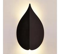 ZLLFHS Bedside Sconce Led Lamp for Bedroom, Creative Leaves Shaped Lighting Living Room Hallway Hotel Office 3 Color Temperatures Wall Mounted Lights