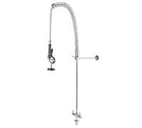 ZLLFHS Commercial Kitchen with Pull Down Sprayer and Pre Rinse Function G1/2 Vertical Faucet for Bar Counter Ink Mixing Tap EQ2801A Model