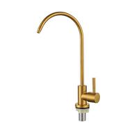 ZLLFHS Elegant Stainless Steel Single Handle Kitchen Faucet with Drinking Water Filter