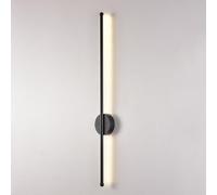 ZLLFHS Led Linear Wall Sconce Wall Light Metal Wall Lamp Long Strip Sconces Wall Lighting Fixture Living Room Background Wall Lights Bedroom Wall Lamps Indoor Wall Washer/Glod/60Cm(Black,55cm)
