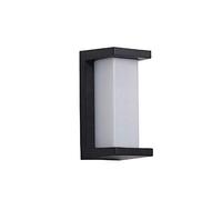 ZLLFHS Led Outdoor Wall Lamp Bright Up and Down Warm White Aluminum Garden Lights Waterproof IP65 for Patio Aisle Villa Exterior Walls Balcony Courtyard [Energy Class A++] (Color : Black 18w)
