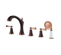 ZLLFHS Luxury Bathroom Fixtures: Single Lever Shower Mixer Tap with Pull-Out Shower Head, Rotating Water Outlet & Dual Mode Faucet for Bath Tub - Elegant and Functional