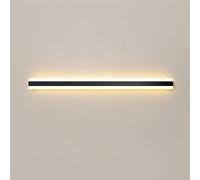 ZLLFHS Minimalist Long Wall Light LED Linear Wall Sconce, 31.5inch Black Wall Lighting Fixture 20W Indoor Wall Lamp, Wall Wash Lights for ng Room Bedroom Hallway(6000k)