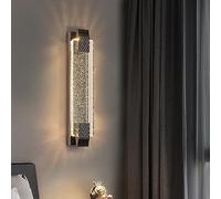 ZLLFHS Nordic Minimalism Bubble Crystal Glass Wall Light Indoor d Linear Long Wall Sconces Hallway Wall Mount Lamp Dimming Bathroom Vanity Light Bar for Mirror Bedroom/d 40cm