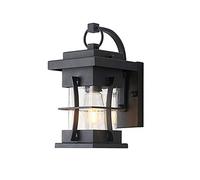 ZLLFHS Oriental Tradition Lamp Lighting Fixture Outdoor Waterproof Sconce for Balcony Aisle Patio Glass Light Garden Outside Wall Lantern with E27