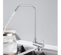 ZLLFHS Single Handle Folding Faucet with Water Filter for Kitchen Sink Chrome Plated Cooling Feature Included
