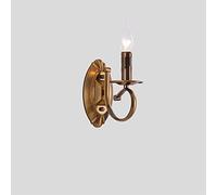 ZLLFHS Vintage Candle Wall Lamp Farmhouse Metal Wall Sconces Bathroom Vanity Sconces Wall Lighting Wall Light Fixtures for Bathroom Bedroom Stairway Hallway Porch(B)