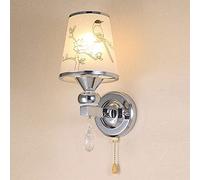 ZLLFHS Wall Light Fixtures Wall Sconce with Pull Chain for Bedroom Bathroom White Frosted Glass Shades Wall Mounted Lights(Color:B)