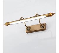ZLLFHS Wall Sconces, Mirror Light Led Mirror Front Lights Bathroom Study Anti-Fog Moisture-Proof Brown Bronze Bedroom Dressing Table Vanity Mirror Cabinet Mirror Lamp Bedside Decor Wall Lamp 45cm Warm