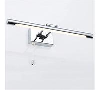 ZLLFHS Wall Sconces, Mirror Light Led Mirror Front Lights European Style Bathroom Waterproof Anti-Fog Vanity Dresser Makeup Fill Light with Pull Mirror Lamp Bedside Decor Wall Lamp (42CM, Warm Light)