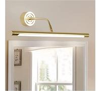 ZLLFHS Wall Sconces, Mirror Light Mirror Front Lights, Golden Corridor Bathroom Waterproof Anti-Fog Vanity Eye Protection Mirror Cabinet Mirror Lamp Bedside Decor Wall Lamp 71cm Warm Light(White Ligh