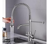 ZLLFHS Water Filter Faucet Dual Pattern Nozzle Swivel Brass 3 Way Kitchen Faucet-Drawing