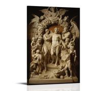 ZLLJXFZZ A Mythological Scene of Gods And Mortals in A Dramatic Composition, Baroque Influence Wall Art Mural Modern Decoration Hanging Art Poster 08x12inch(20x30cm)