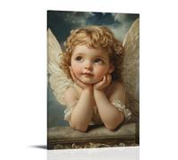 ZLLJXFZZ Angel Poster Cherub, Innocent Gaze Wall Art Mural Modern Decoration Hanging Art Poster 08x12inch(20x30cm)