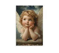 ZLLJXFZZ Angel Poster Cherub, Innocent Gaze Wall Art Mural Modern Decoration Hanging Art Poster 08x12inch(20x30cm)