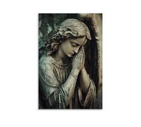 ZLLJXFZZ Angel Poster Lament, Weeping Statue Wall Art Mural Modern Decoration Hanging Art Poster 20x30inch(50x75cm)