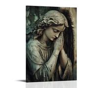 ZLLJXFZZ Angel Poster Lament, Weeping Statue Wall Art Mural Modern Decoration Hanging Art Poster 24x36inch(60x90cm)