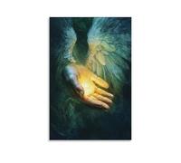 ZLLJXFZZ Angel Poster Mercy, Healing Hand Glow Wall Art Mural Modern Decoration Hanging Art Poster 12x18inch(30x45cm)