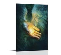 ZLLJXFZZ Angel Poster Mercy, Healing Hand Glow Wall Art Mural Modern Decoration Hanging Art Poster 16x24inch(40x60cm)
