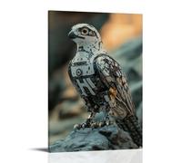 ZLLJXFZZ Animal Poster AI, Robotic Falcon Wall Art Mural Modern Decoration Hanging Art Poster 20x30inch(50x75cm)