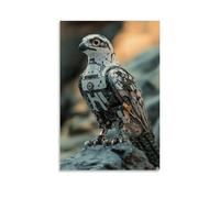 ZLLJXFZZ Animal Poster AI, Robotic Falcon Wall Art Mural Modern Decoration Hanging Art Poster 24x36inch(60x90cm)