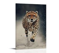 ZLLJXFZZ Animal Poster Dynamic, Cheetah Sprint Wall Art Mural Modern Decoration Hanging Art Poster 08x12inch(20x30cm)