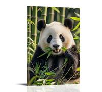 ZLLJXFZZ Animal Poster Endangered, Panda Bamboo Feast Wall Art Mural Modern Decoration Hanging Art Poster 20x30inch(50x75cm)
