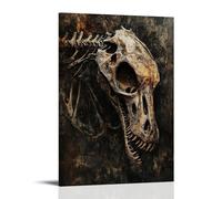 ZLLJXFZZ Animal Poster Forgotten, Fossilized Beast Wall Art Mural Modern Decoration Hanging Art Poster 24x36inch(60x90cm)