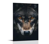 ZLLJXFZZ Animal Poster Heroic, Wolf Guardian Wall Art Mural Modern Decoration Hanging Art Poster 16x24inch(40x60cm)