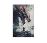 ZLLJXFZZ Animal Poster Legend, Dragon Slayer Wall Art Mural Modern Decoration Hanging Art Poster 12x18inch(30x45cm)
