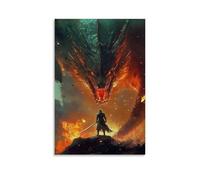 ZLLJXFZZ Animal Poster Legend, Dragon Slayer Wall Art Mural Modern Decoration Hanging Art Poster 20x30inch(50x75cm)