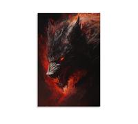 ZLLJXFZZ Animal Poster Nether, Shadow Beast Wall Art Mural Modern Decoration Hanging Art Poster 16x24inch(40x60cm)
