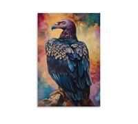 ZLLJXFZZ Animal Poster Oil Painting Vulture Canyon Thermal Wall Art Mural Modern Decoration Hanging Art Poster 12x18inch(30x45cm)