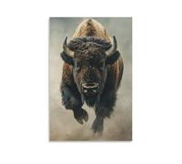 ZLLJXFZZ Animal Poster Runaway, Stampede Bison Wall Art Mural Modern Decoration Hanging Art Poster 20x30inch(50x75cm)