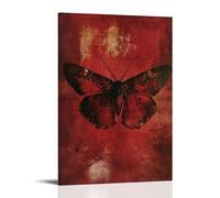 ZLLJXFZZ Animal Poster Vampiric, Crimson Moth Wall Art Mural Modern Decoration Hanging Art Poster 12x18inch(30x45cm)