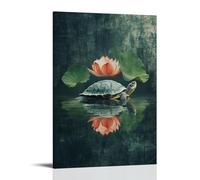 ZLLJXFZZ Animal Poster Zen, Turtle Wisdom Wall Art Mural Modern Decoration Hanging Art Poster 08x12inch(20x30cm)
