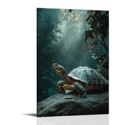 ZLLJXFZZ Animal Poster Zen, Turtle Wisdom Wall Art Mural Modern Decoration Hanging Art Poster 12x18inch(30x45cm)