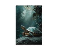 ZLLJXFZZ Animal Poster Zen, Turtle Wisdom Wall Art Mural Modern Decoration Hanging Art Poster 12x18inch(30x45cm)
