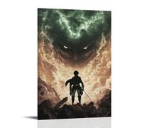 ZLLJXFZZ Anime Poster - Attack on Titan Eren Yeagers Vow of Freedom Wall Art Mural Modern Decoration Hanging Art Poster 20x30inch(50x75cm)