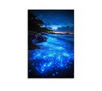 ZLLJXFZZ Art Poster Bioluminescent, Glow Wall Art Mural Modern Decoration Hanging Art Poster 16x24inch(40x60cm)