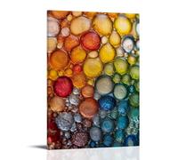 ZLLJXFZZ Art Poster Glass Frit, Fused Granular Texture Wall Art Mural Modern Decoration Hanging Art Poster 12x18inch(30x45cm)