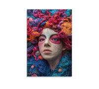 ZLLJXFZZ Art Poster Wool Felt, Punch Wall Art Mural Modern Decoration Hanging Art Poster 08x12inch(20x30cm)